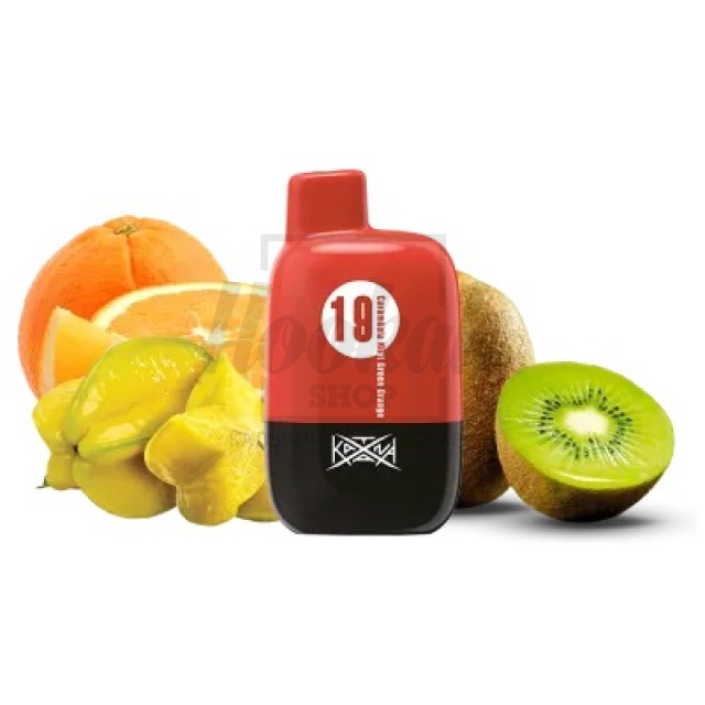 Электронная сигарета Katana 5000 Carambola Kiwi Green Orange (Карамбола Киви Апельсин)