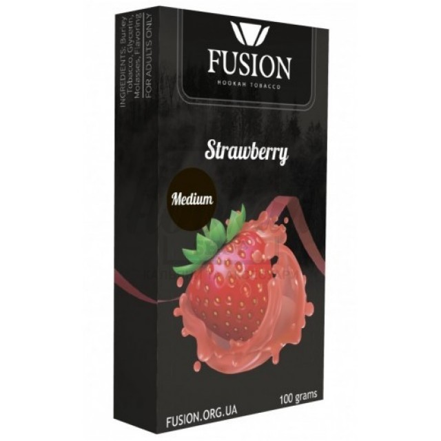Табак Fusion Medium Strawberry (Клубника) 100 гр