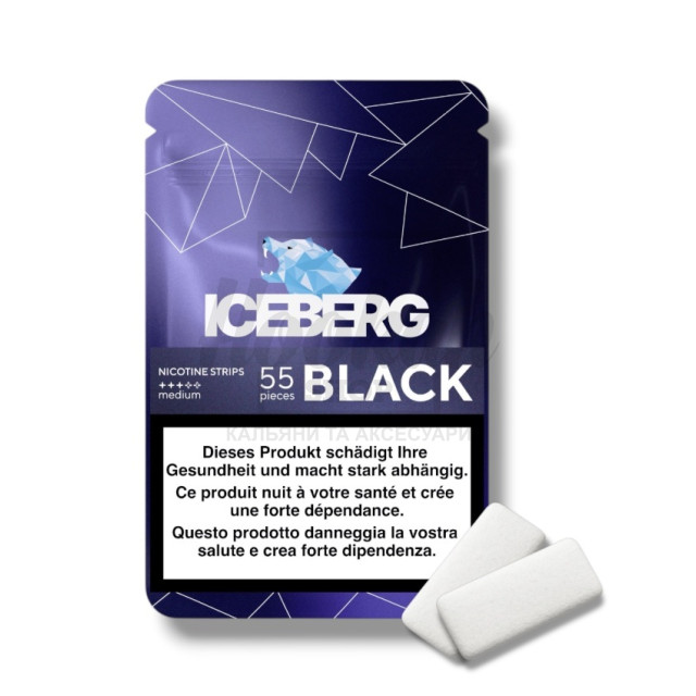 Снюс Iceberg Nicotine Strips Black 55 strips (Тутті-фрутті)