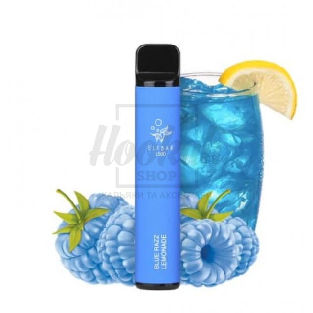 Электронная сигарета Elf Bar 1500 Blue Razz Lemonade (лимонад голубая малина)