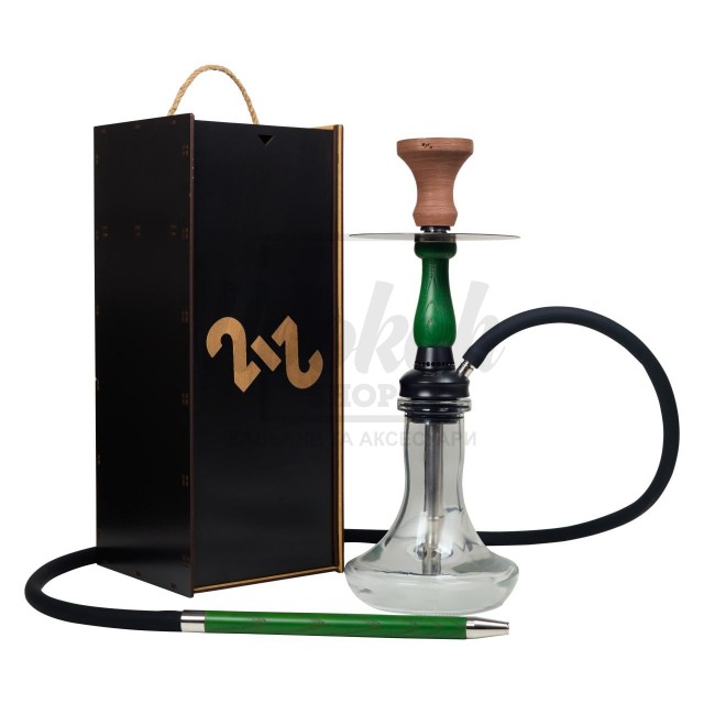 Кальян 2х2 Hookah Pixel Green