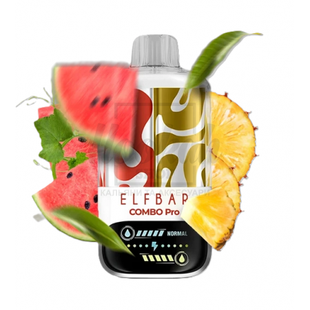 Электронная сигарета Elf Bar Combo Pro 30000 Sour Watermelon & Pineapple (Кислый Арбуз, Ананас)