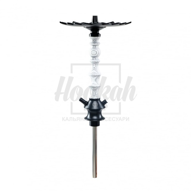 Шахта для кальяна Karma 1.2 White белая + блюдце