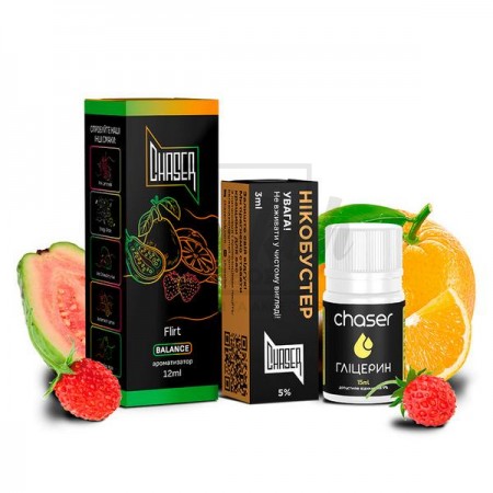 Жидкость Набор Chaser Black Flirt ( Апельсин Гуава Земляника) 30мл 5%