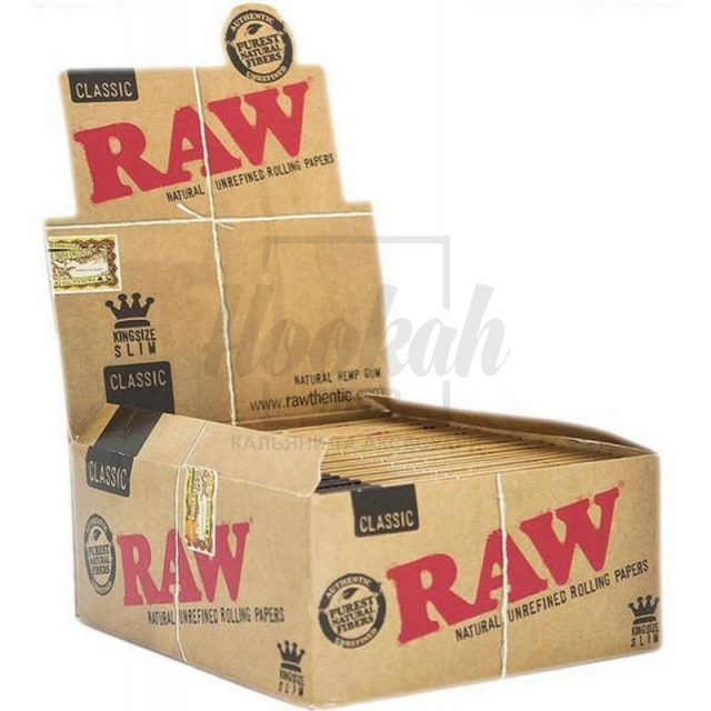 Бумага для самокруток RAW Classic King Size