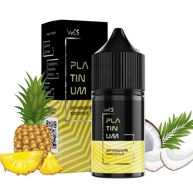 Жидкость Набор WES Platinum Pineapple Coconut (Ананас Кокос) 30мл 5%