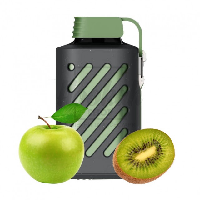 Електронна сигарета Vozol 10000 Green Blast (Зелене Яблуко Ківі)