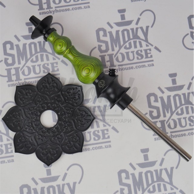 Шахта для кальяну Karma 0.1 GREEN зелена + блюдце
