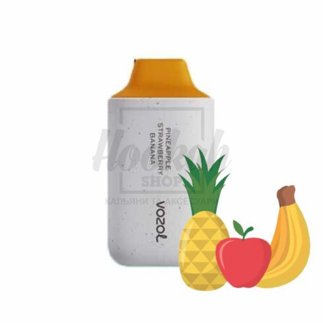 Электронная сигарета Vozol 6000 Pineapple Strawberry Banana (ананас клубника банан)
