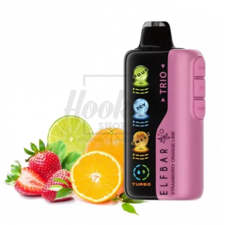 Электронная сигарета Elf Bar Trio 40000 Strawberry Orange Lime (Клубника Апельсин Лайм)