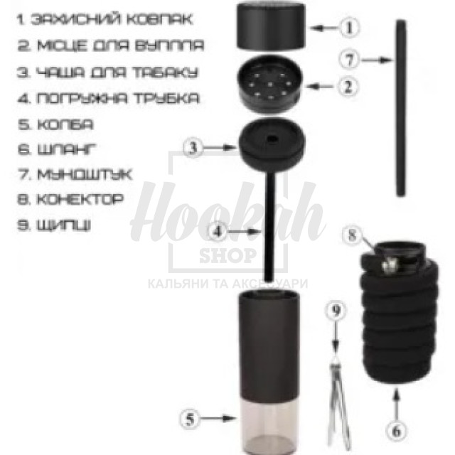 Кальян Hornet Tube Black