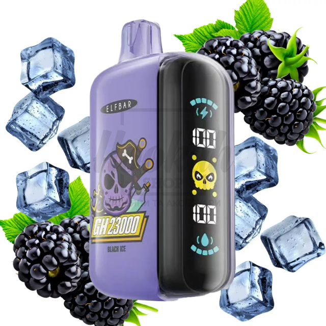 Электронная сигарета Elf Bar GH23000 Black Ice (Ежевика Лед)