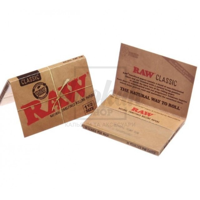 Бумага для самокруток RAW Classic 1½" 1шт