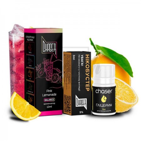 Жидкость Набор Chaser Black Pink Lemonade ( Розовый Лимонад) 30мл 5%