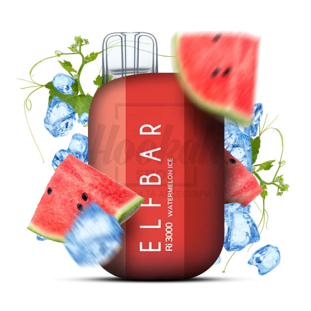 Електронна сигарета Elf Bar RI3000 Watermelon Ice (Кавун Лід)