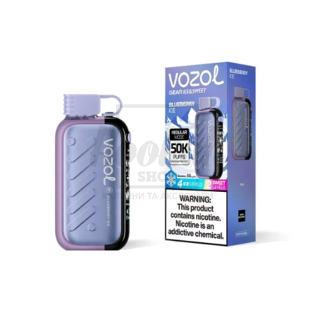 Електронна сигарета Vozol Gear 50000 Blueberry Ice (Чорниця Лiд)