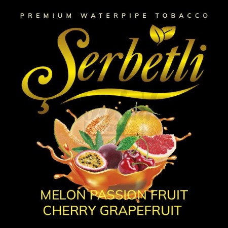 Табак Serbetli Melon Passion Fruit Cherry Grapefruit (Дыня Маракуйя Вишня Грейпфрут) 100 гр