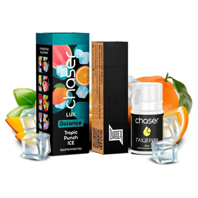 Рідина Набір Chaser Lux Tropic Punch Ice (Апельсин Манго Гуава Лід) 30мл 5%