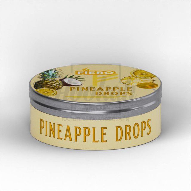 Тютюн Fiero Pineapple Drops (Ананас Кокос Лимонні Цукерки) 100 гр