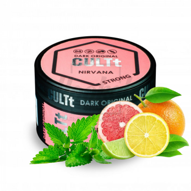 Тютюн CULT Strong DS88 Nirvana (Грейпфрут Апельсин М'ята) 100 гр