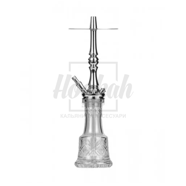 Кальян Moze Tradi Silver M with bowl cut mini with mouthpiece