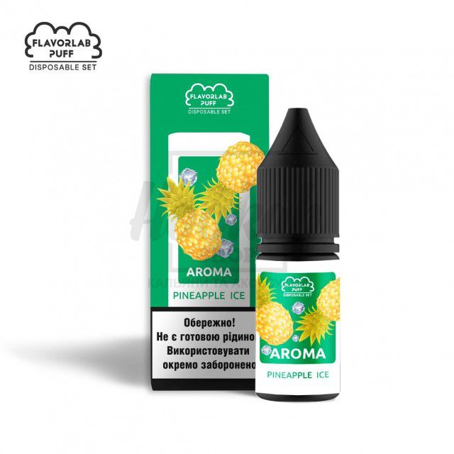 Рідина Набір Flavorlab Puff Pineapple Ice (Ананас Лід) 10мл 5%
