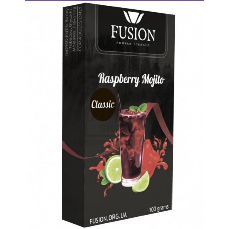 Табак Fusion Classic Raspberry Mojito (Малиновый Мохито)100 гр