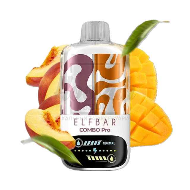 Електронна сигарета Elf Bar Combo Pro 30000 Peach & Triple Mango (Персик, Потрійне Манго)