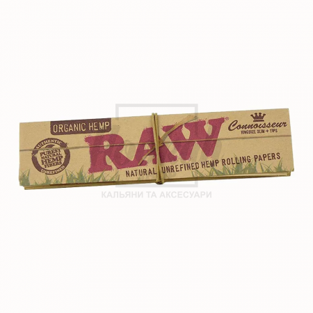 Папір для самокруток RAW Organic Connoisseur King Size Hemp