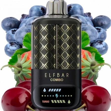 Электронная сигарета Elf Bar Combo 20000 Blueberry Sour Raspberry & Chery (Черника Малина Вишня)