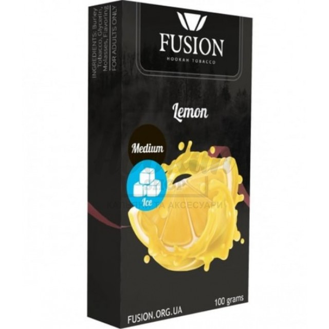 Табак Fusion Medium Ice Lemon (Лед Лимон) 100 гр