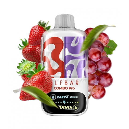 Електронна сигарета Elf Bar Combo Pro 30000 Strawberry & Grape (Полуниця, Виноград)