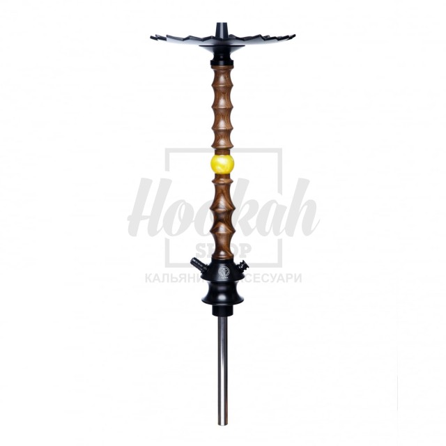 Шахта для кальяну Karma 1.1 WALNUT YELLOW жовтий горіх + Блюдце