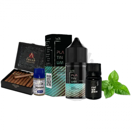 Жидкость Набор WES Platinum Mint Tobacco (Мята Табак) 30мл 5%
