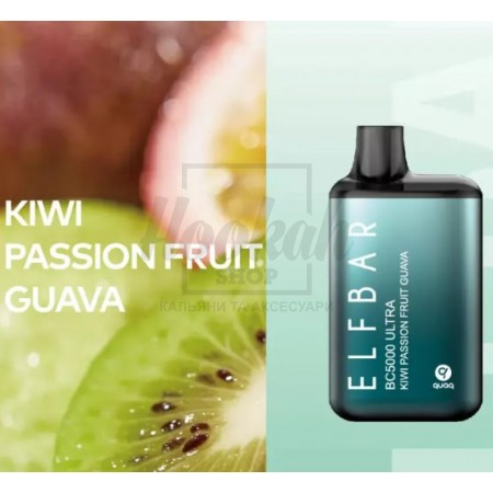 Електронна сигарета Elf Bar BС5000 Ultra Kiwi Passion fruit Guava (Ківі Маракуя Гуава)