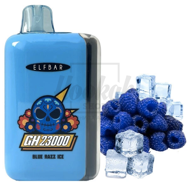 Электронная сигарета Elf Bar GH23000 Blue Razz lce (голубой лимонад)