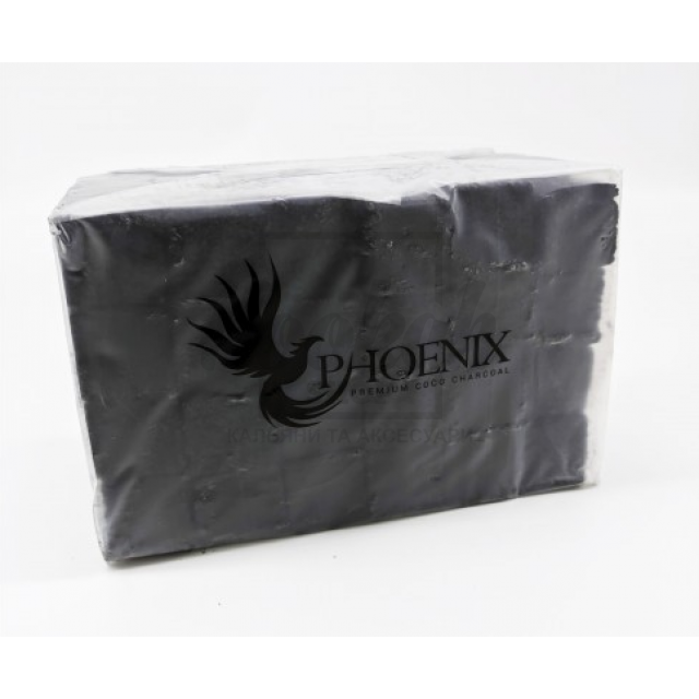 Вугілля кокосове Phoenix (Фенікс) 1 кг 72 кубики без коробки