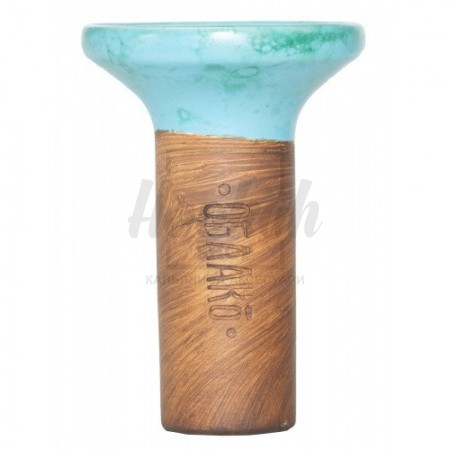 Чаша Облако Flow Black on Light Blue-green Marble