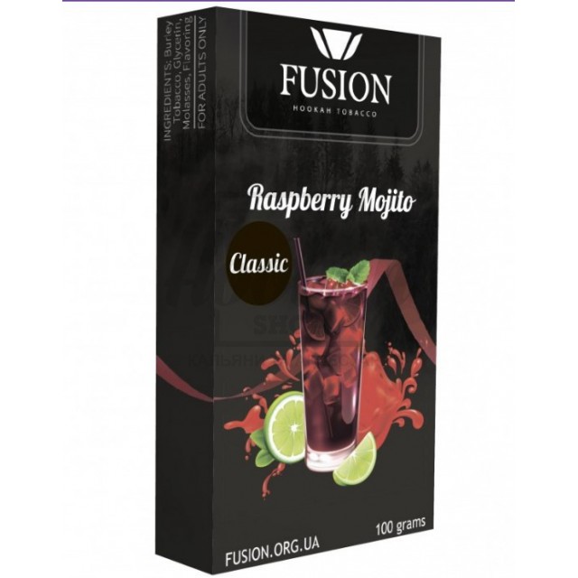 Табак Fusion Classic Raspberry Mojito (Малиновый Мохито)100 гр