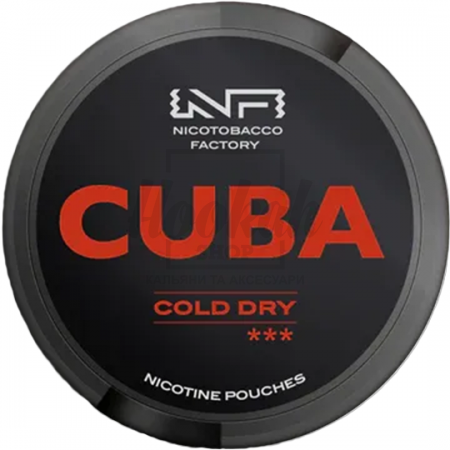 Снюс Cuba Black Cold Dry 43 mg/pouch 66 mg/g (Холодная Свежесть)