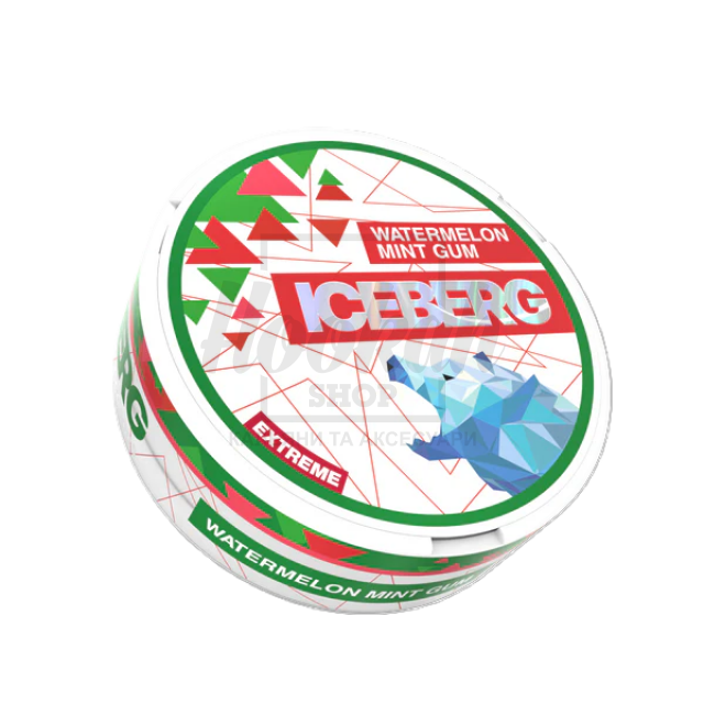 Снюс Iceberg Extrime Watermelon Mint Gum 50mg (Кавун М'ята Жуйка)