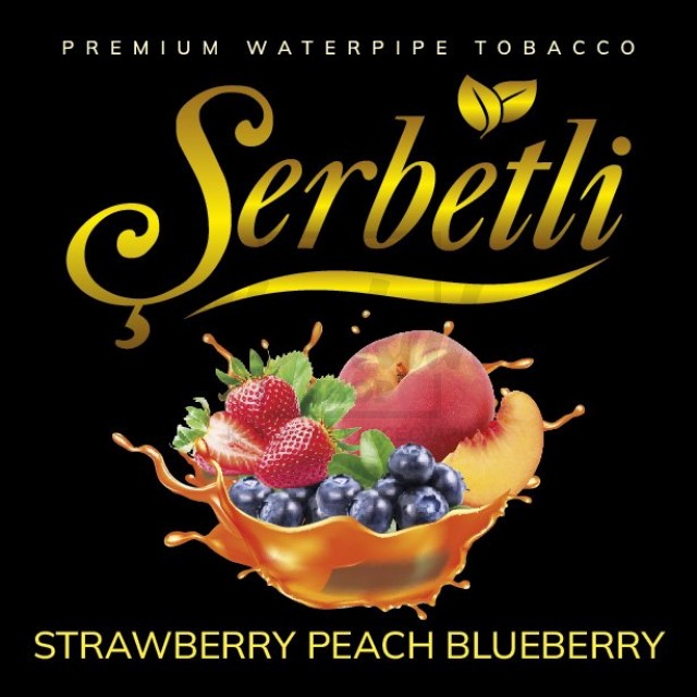Табак Serbetli Strawberry Peach Blueberry (Клубника Персик Черника) 100гр
