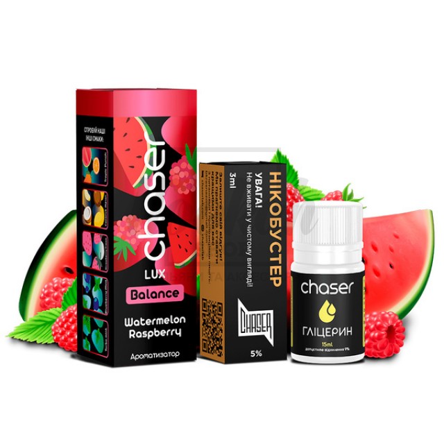Жидкость Набор Chaser Lux Watermelon Raspberry (Арбуз Малина) 30мл 5%