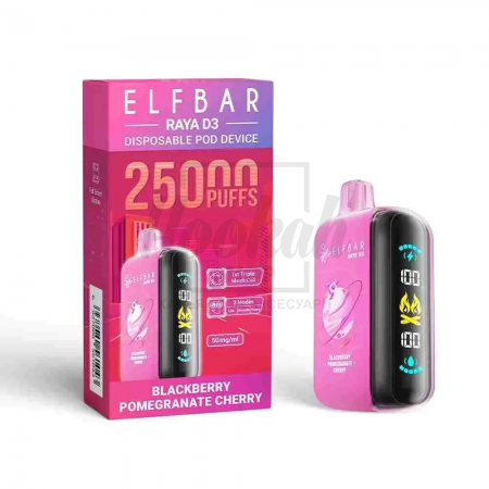 Електронна сигарета Elf Bar RAYA D3 25000 Blackberry Pomegranate Cherry (Ожина Гранат Вишня)