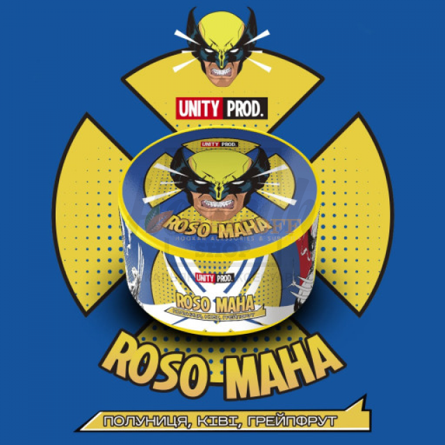 Табак Unity Roso Maha (Клубника Киви) 100 гр