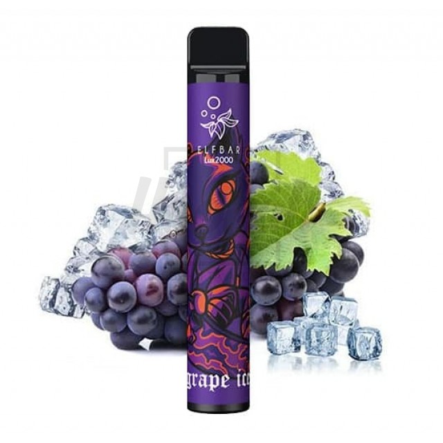 Електронна сигарета Elf Bar 2000 Grape Ice (Виноград Лід)