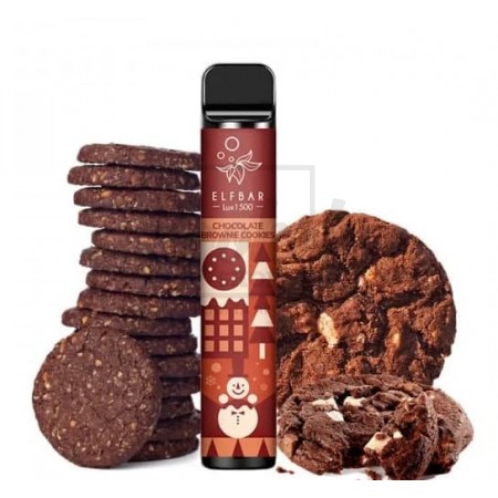 Электронная сигарета Elf Bar 1500 Christmas  Chocolate Brownie Cookies (шоколадное печенье)