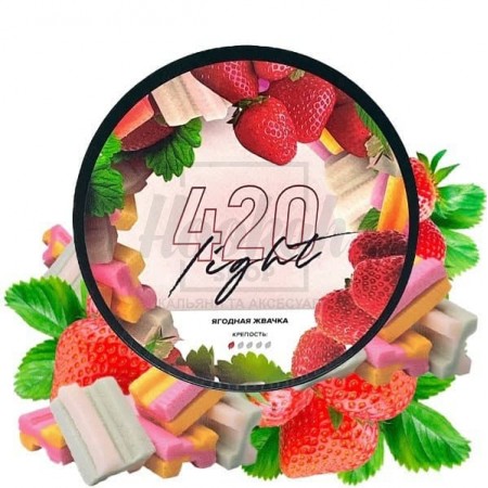Тютюн 4:20 Light Line Ягідна Жуйка (Полуниця Малина) 100 гр