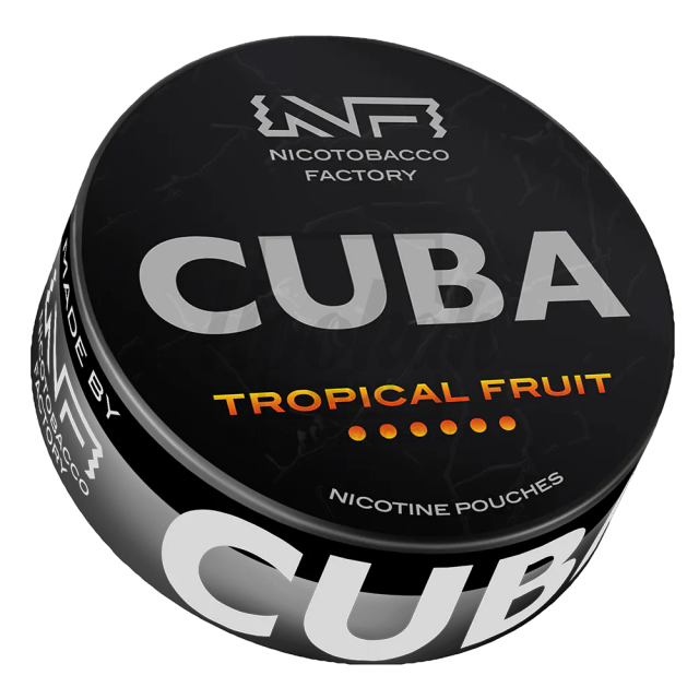 Снюс Cuba Black Tropical Fruit 43 mg/pouch 66 mg/g (Тропічні Фрукти)