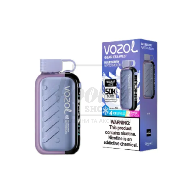 Електронна сигарета Vozol Gear 50000 Blueberry Watermelon (Чорниця Кавун)